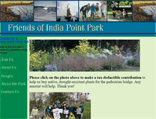Tablet Screenshot of friendsofindiapointpark.org